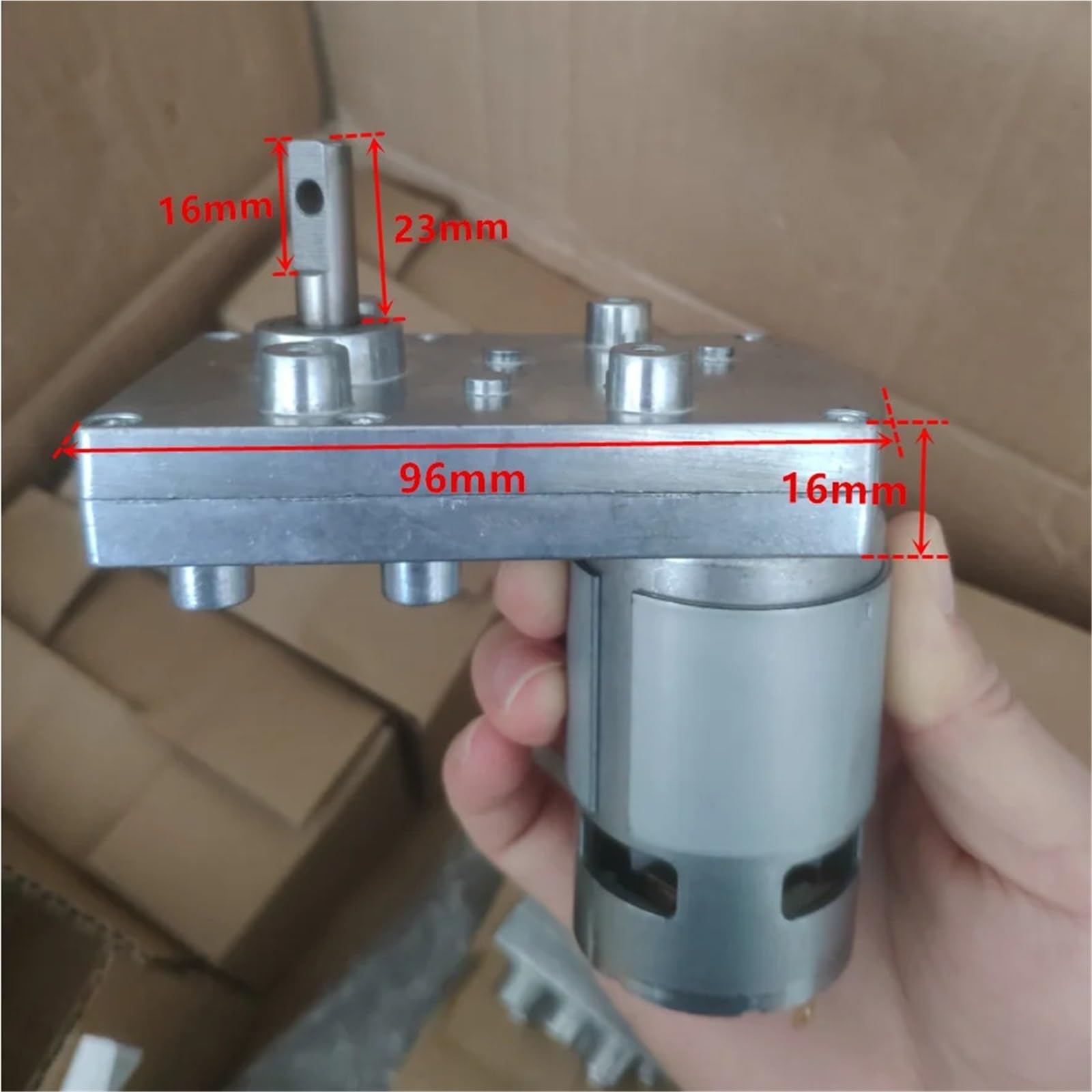 1 motoréducteur à courant continu RS775 12V/24V de type 7 avec réducteur métallique(DC24V 160rpm)