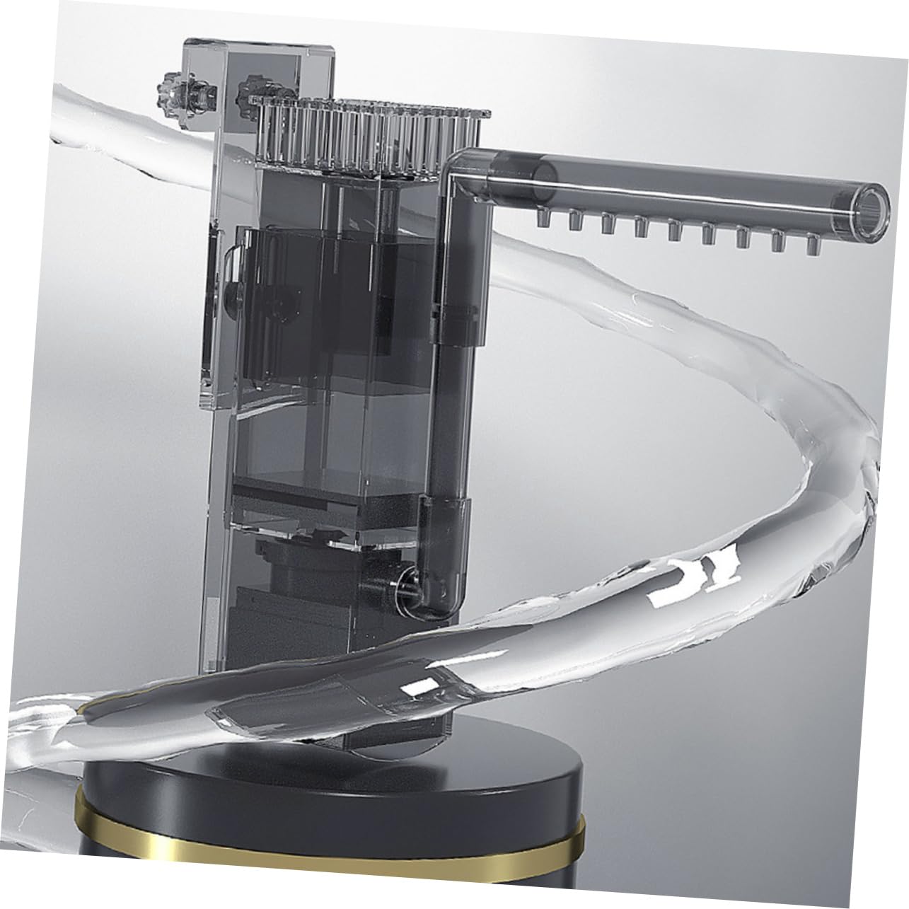 Toyvian 2 Pezzi Filtro a Film D' Aeratore per Acquari Accessori per Acquari Processore di Film D' per Rimozione del io Filtro o Pompa dell'Acqua Nero ABS
