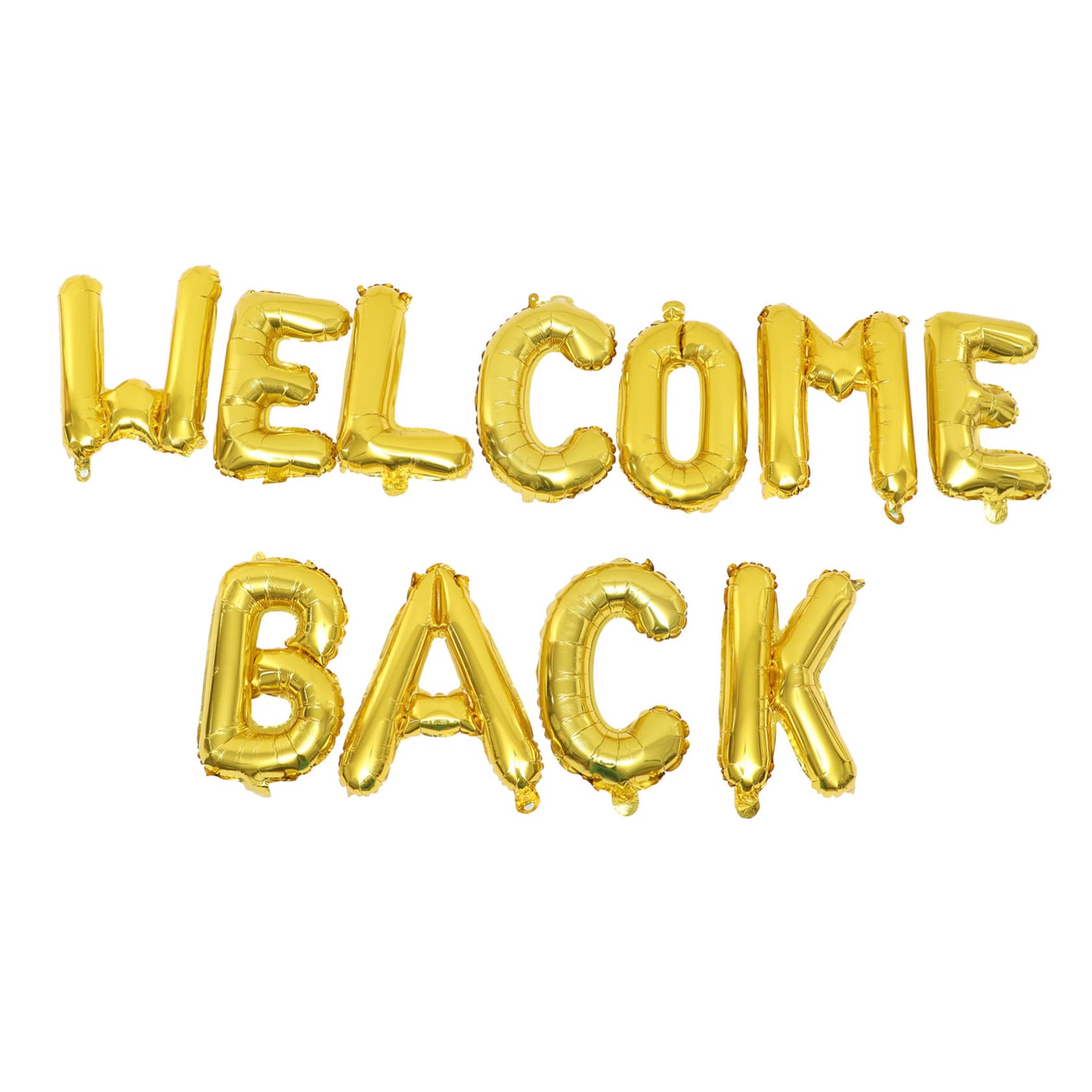 Globos de Aluminio de Letras Welcome Back 1 Juego Dorado