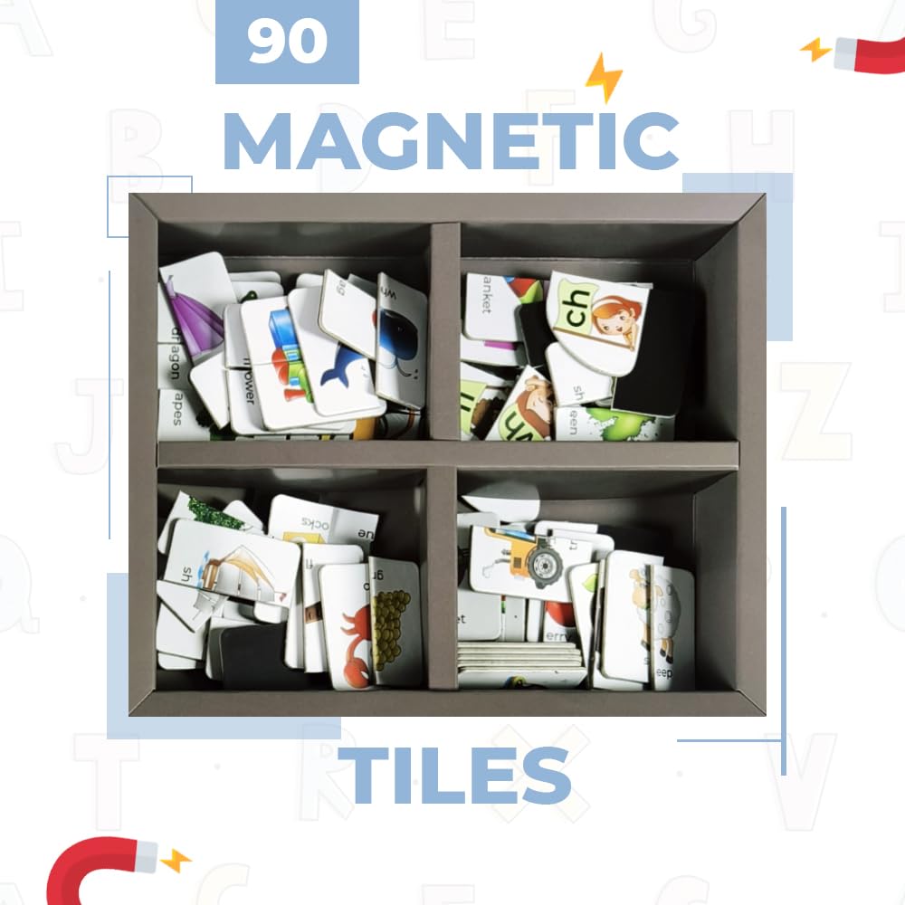 PELIKAS TOYZ ​​Magnetic Phonics Kit for Kids, Montessori Toys for 4 to 6 Year Old, Gift for Boys Girls - Magnalogix Phonics on The Go ! - Image 4 thumbnail