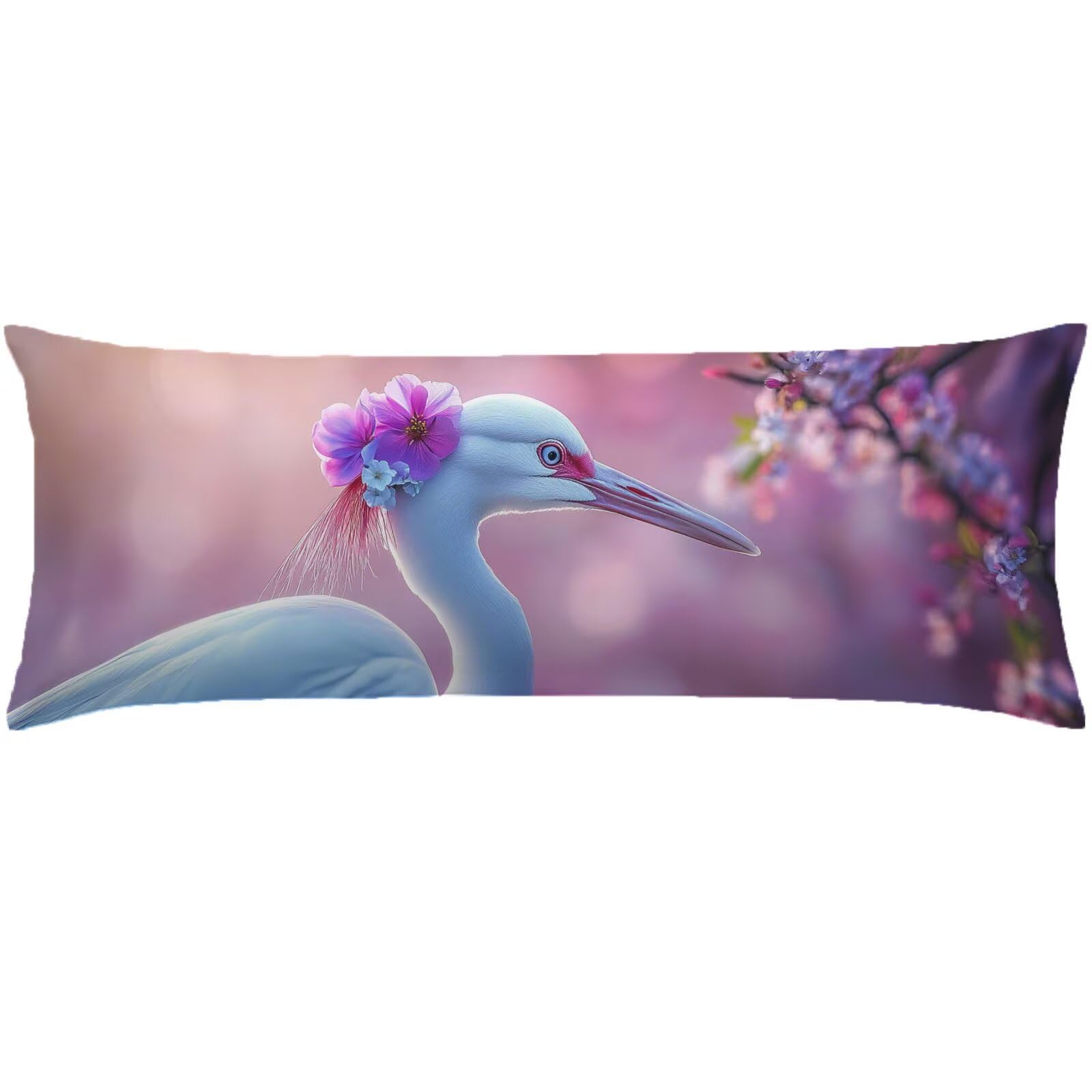 Poszewki na poduszki do łóżka 60 x 180 cm poszewki na poduszki różowe poszewki na poduszki łóżko biała aksamitna poszewka na poduszkę na sofę, miękka dwustronna poszewka na poduszkę z niewidocznym