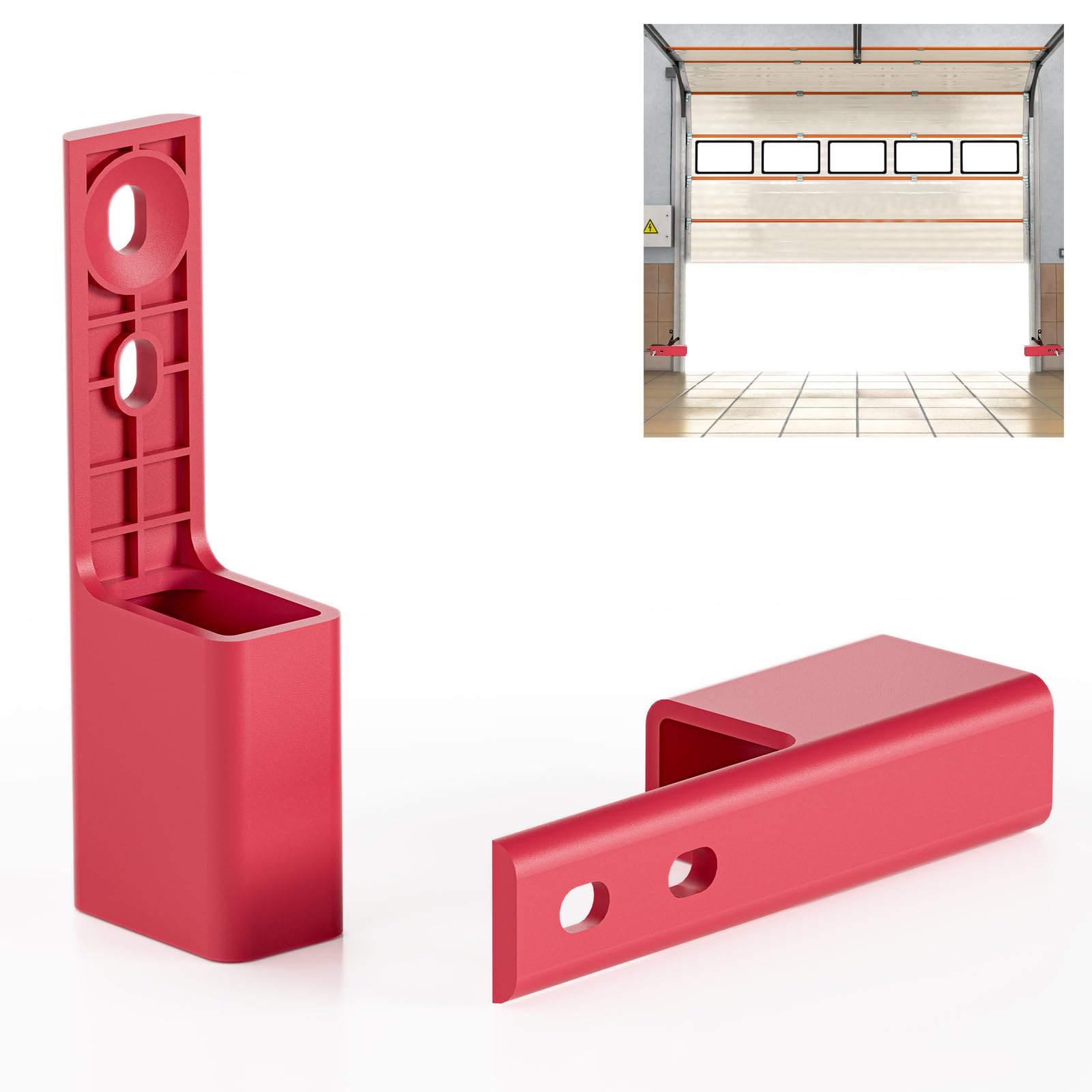 Garage Door Sensor Sun Shield Protector 2 Pack - Compatible with Chamberlain 41A5034 and Compatible for Liftmaster 801CB-P Sensors(red)