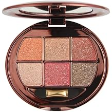 Glitter Eyeshadow Palette, Coral Pink Shimmer Eyeshadow, Bright Metallic Sparkle Eye Shadow, High Shine Glitter Makeup, Smooth Blendable Long Lasting Eyeshadow Palette for Party Festival Glam Look 08