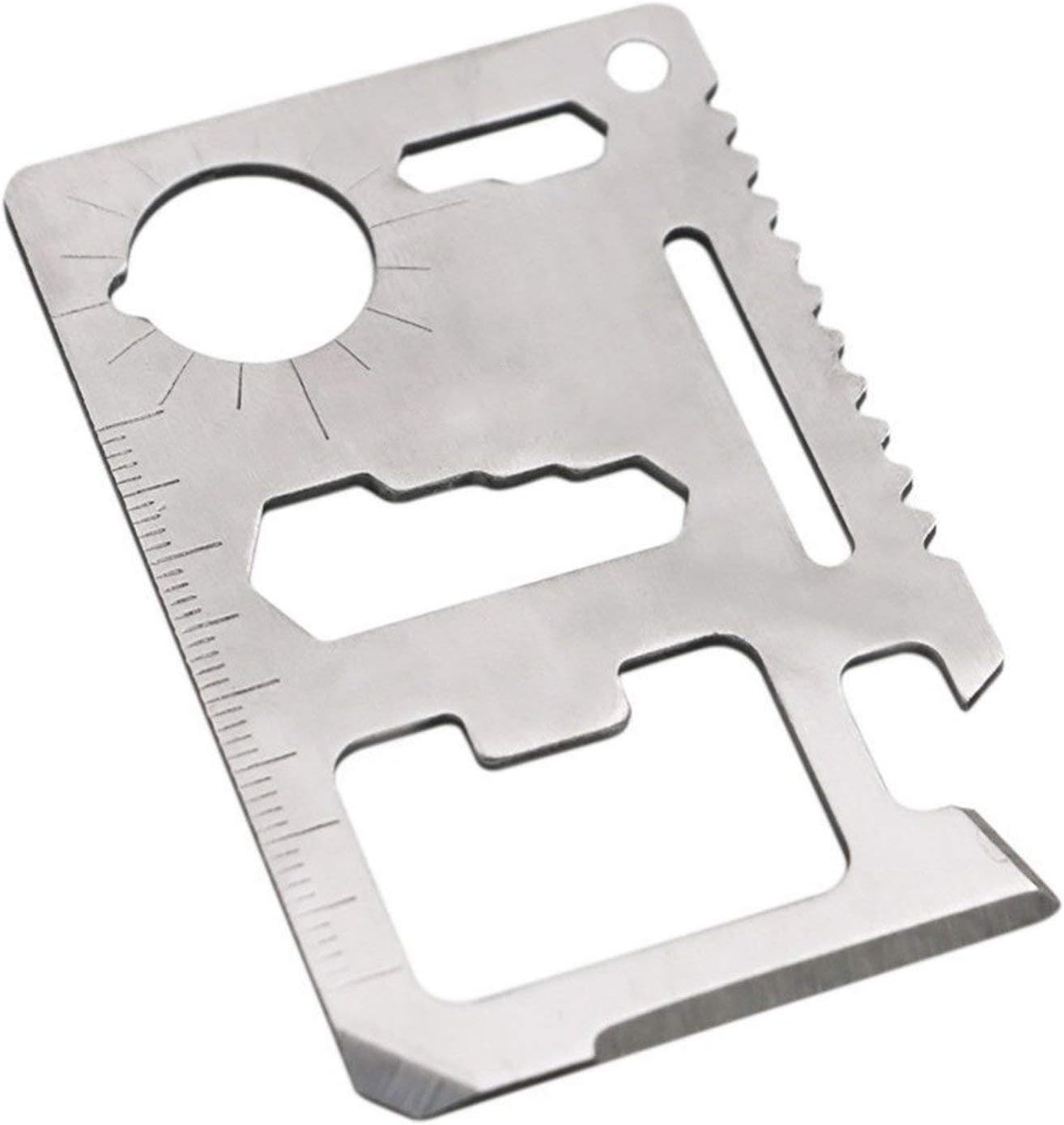 ASR Outdoor EDC Multi-Function Utility Survival Credit Card Tool Silver - 20 Pack