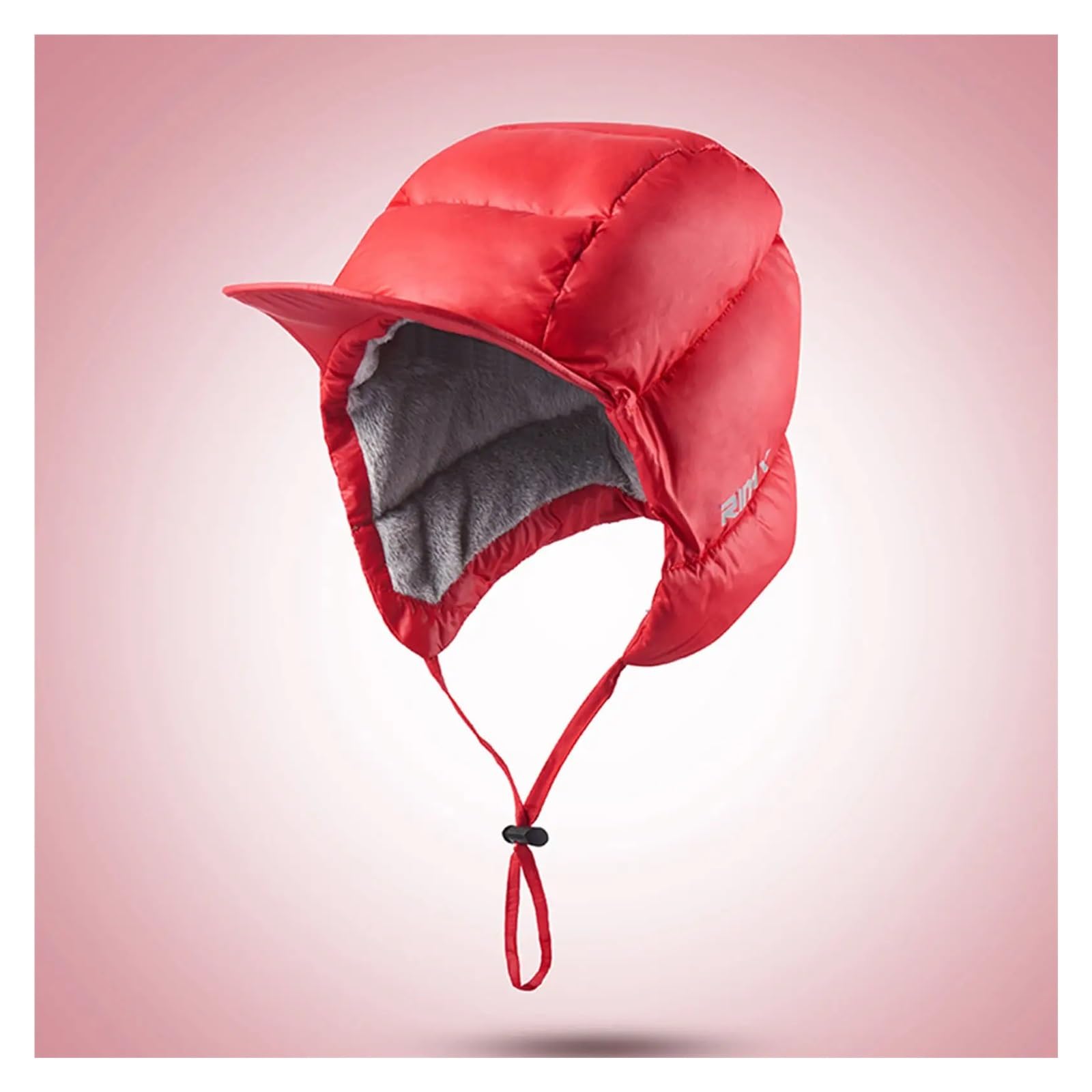Gorro con Visera de plumón de Pato a Prueba de Viento, Orejeras térmicas Impermeables, Forro Polar cálido, Suave for Ciclismo, Caza, Clima frío, Deportes de Nieve al Aire Libre(Blue)