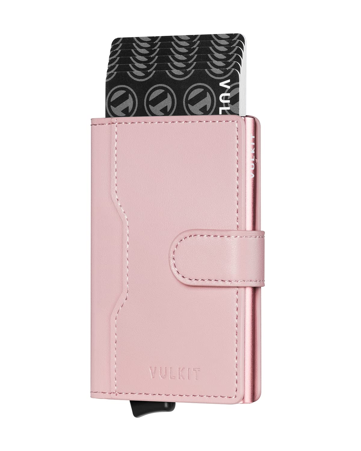 Sponsored Ad – Pop up Wallet Credit Card Holder with Leather Slots RFID Blocking Slim Metal Card Case for Men or Women(Rose)