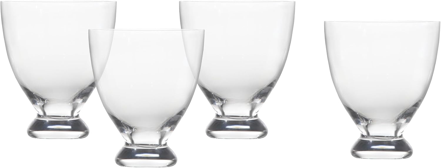 Fortessa Gala Glass, 8 Ounce Martini (Set of 4), Clear