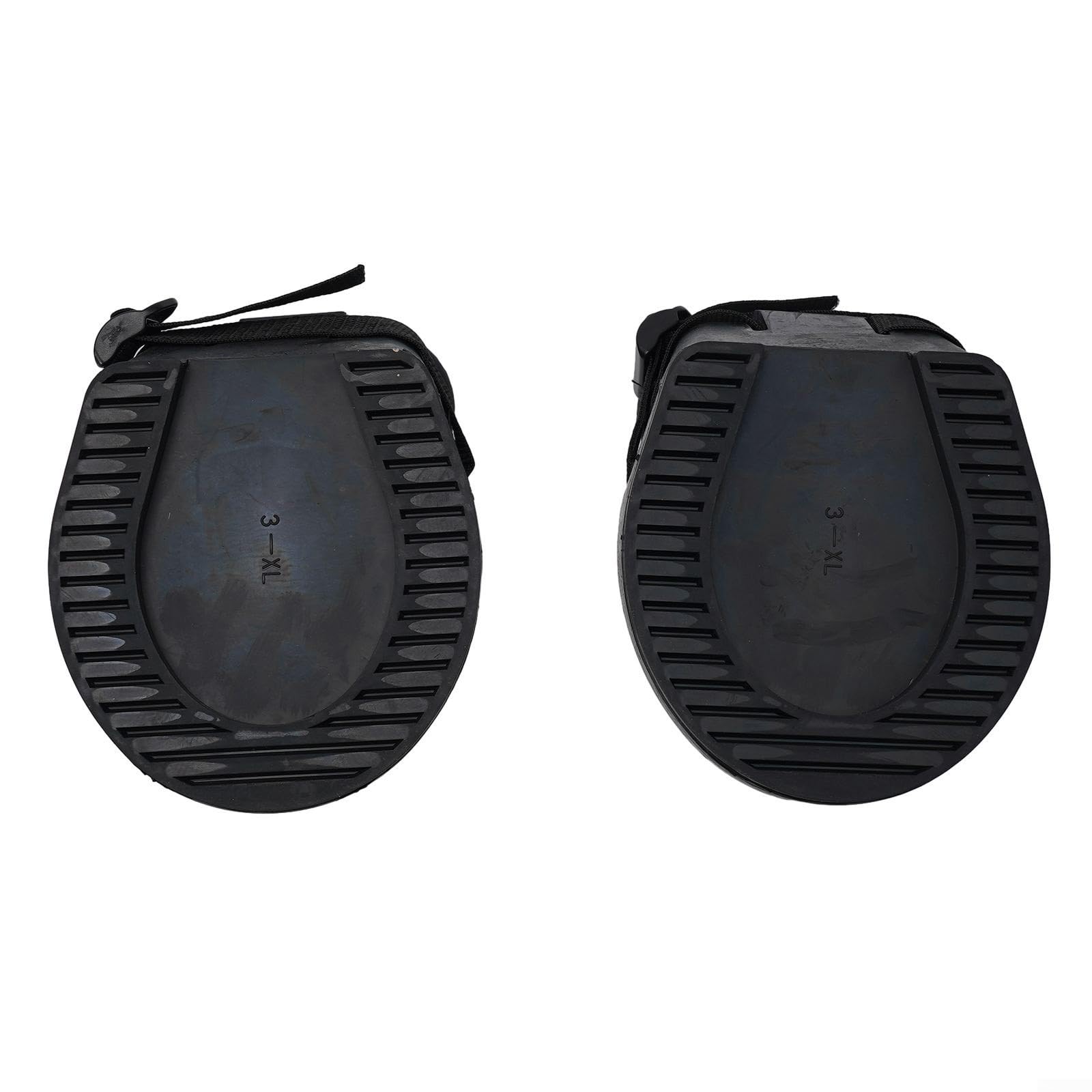 2 zapatos protectores de goma para caballos con características antideslizantes para prevención de lesiones y soporte eficaz de heridas (XL)