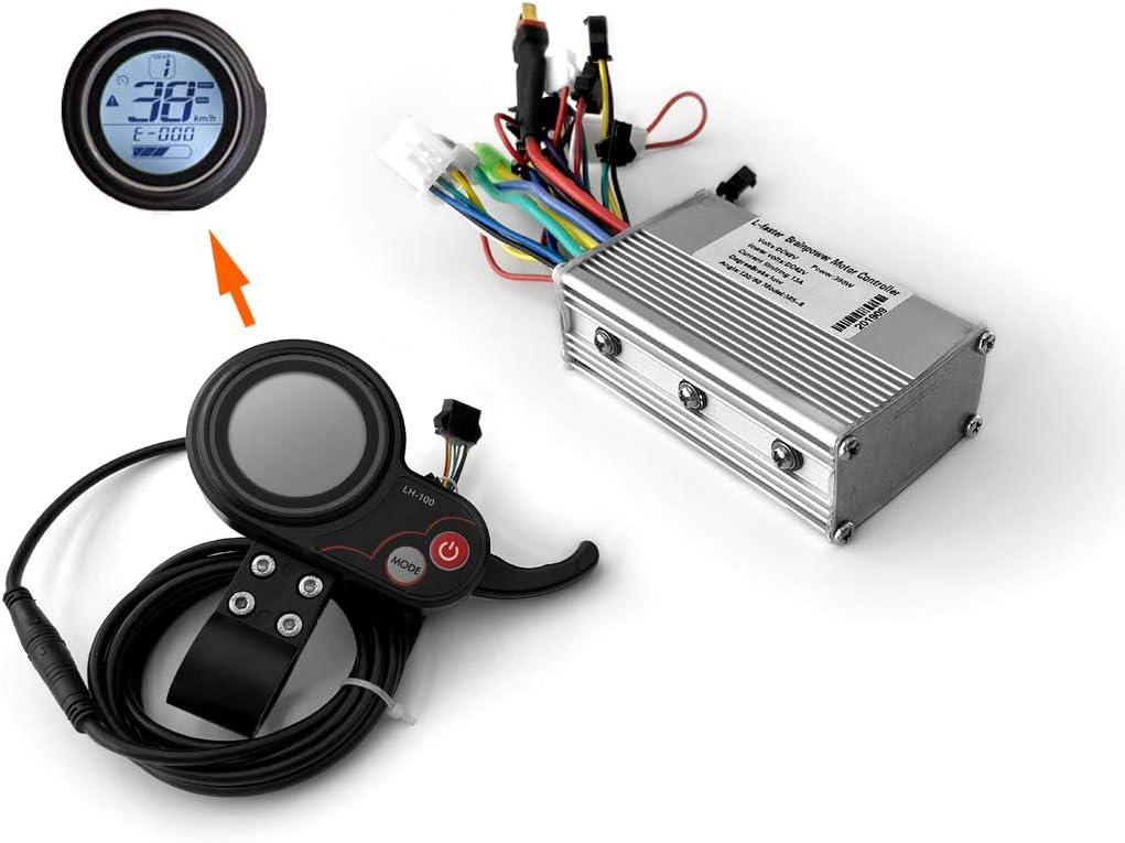 250/350W Electric Scooter LCD Display and Thumb Throttle Electric Brushless Hub Motor Controller with Color LCD Screen Indicator