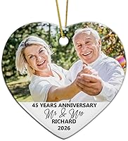 Vista 25 de Adorno de Navidad con foto personalizada, sube cualquier imagen, carga cualquier foto, texto opcional, regalo de recuerdo de Navidad para familia