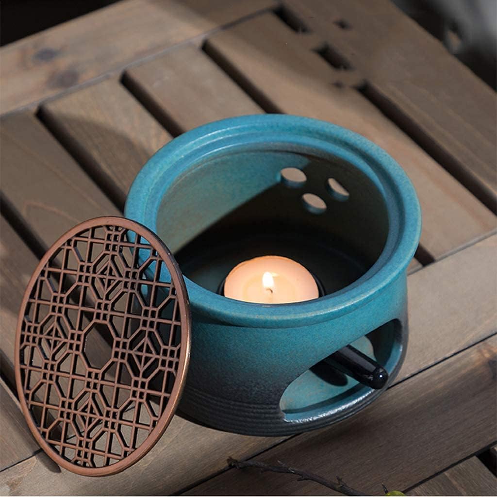 Teapot Warmer Teapot Warmer Teapot Heating Base Heat-Resistant Tableware Warming Tool Teapot Warming Tool Without Candle (Color : E) (C)