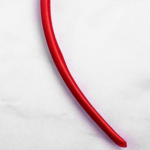 Miniatura 5 de Diademas de orejas de ratón con lazo con purpurina para el día de San Valentín, diadema de lentejuelas rojas con patrones de corazón, orejas de