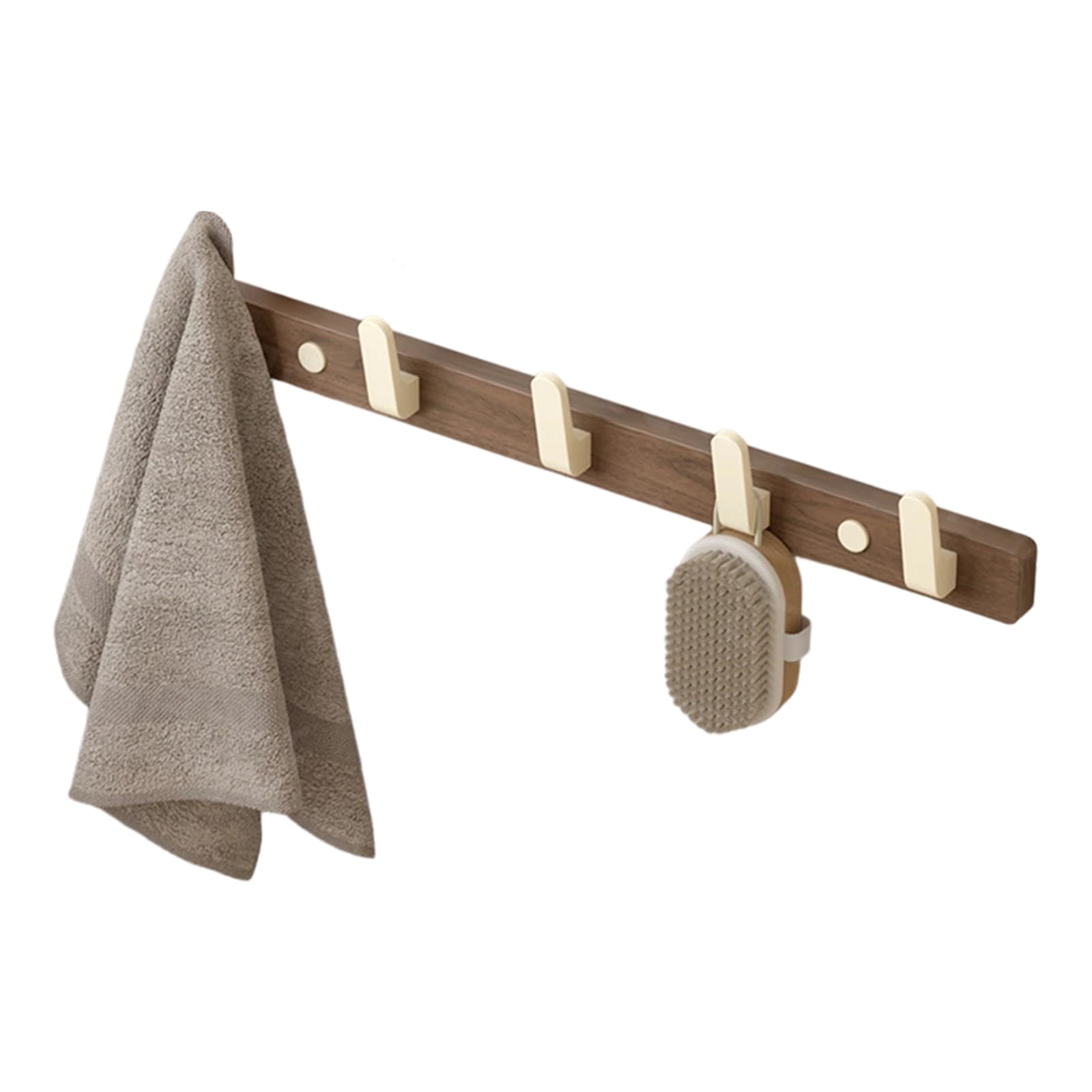 Family Friendly Bathroom Wall Mounted Towel and Accessory Shelf for Child Safe Organization Strong Load Towel Rack