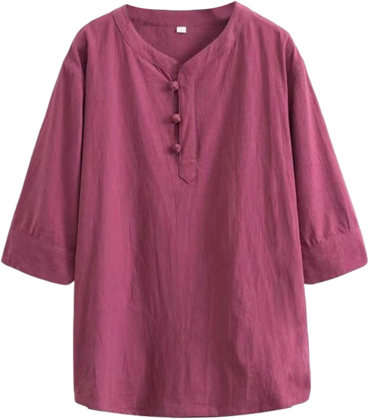 Men's Summer Chinese Style Trendy Button Cotton Linen Short Sleeve Shirt