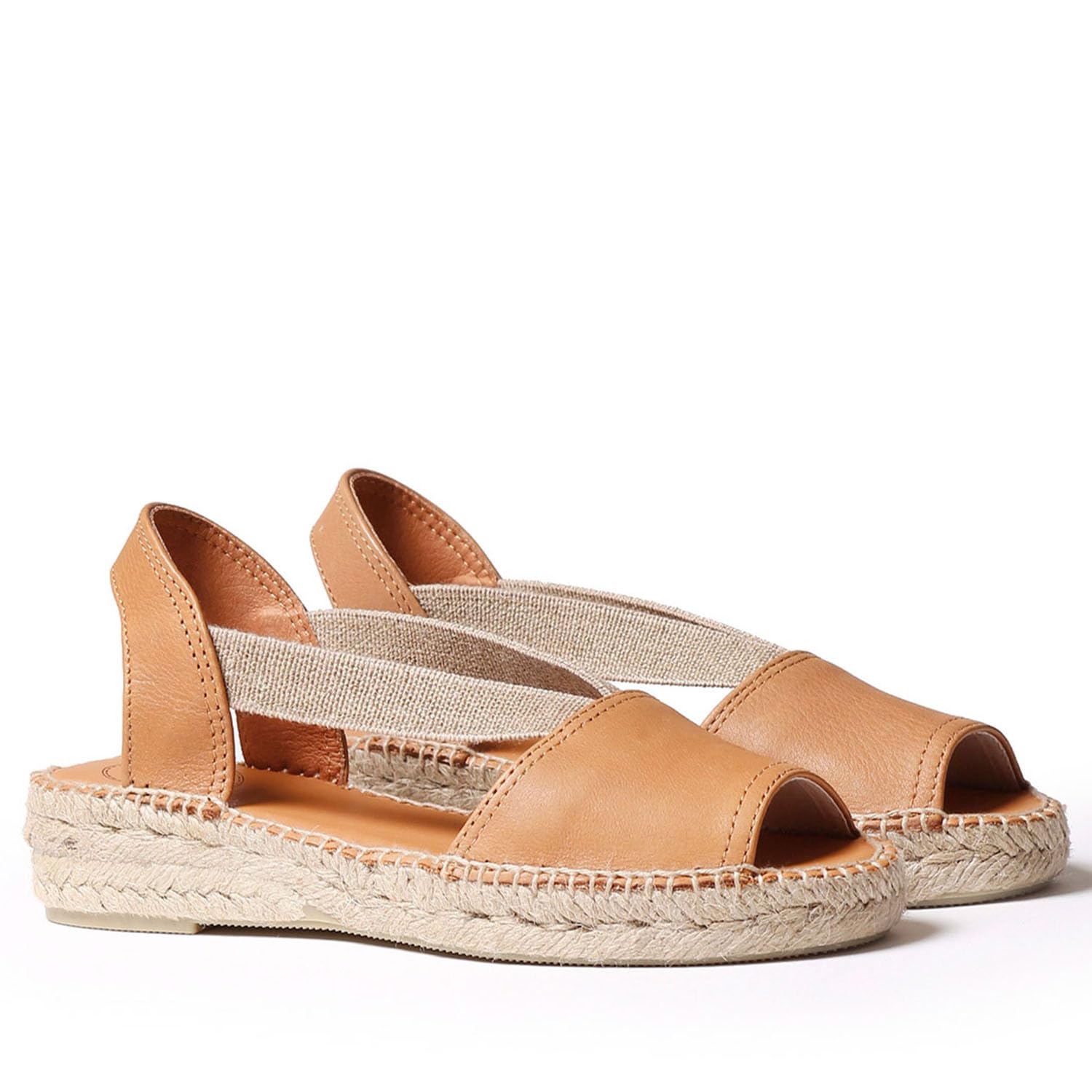 TONI PONS ETNA - Espadrille pour Femmes dans des Tons Unis de en Cuir.
