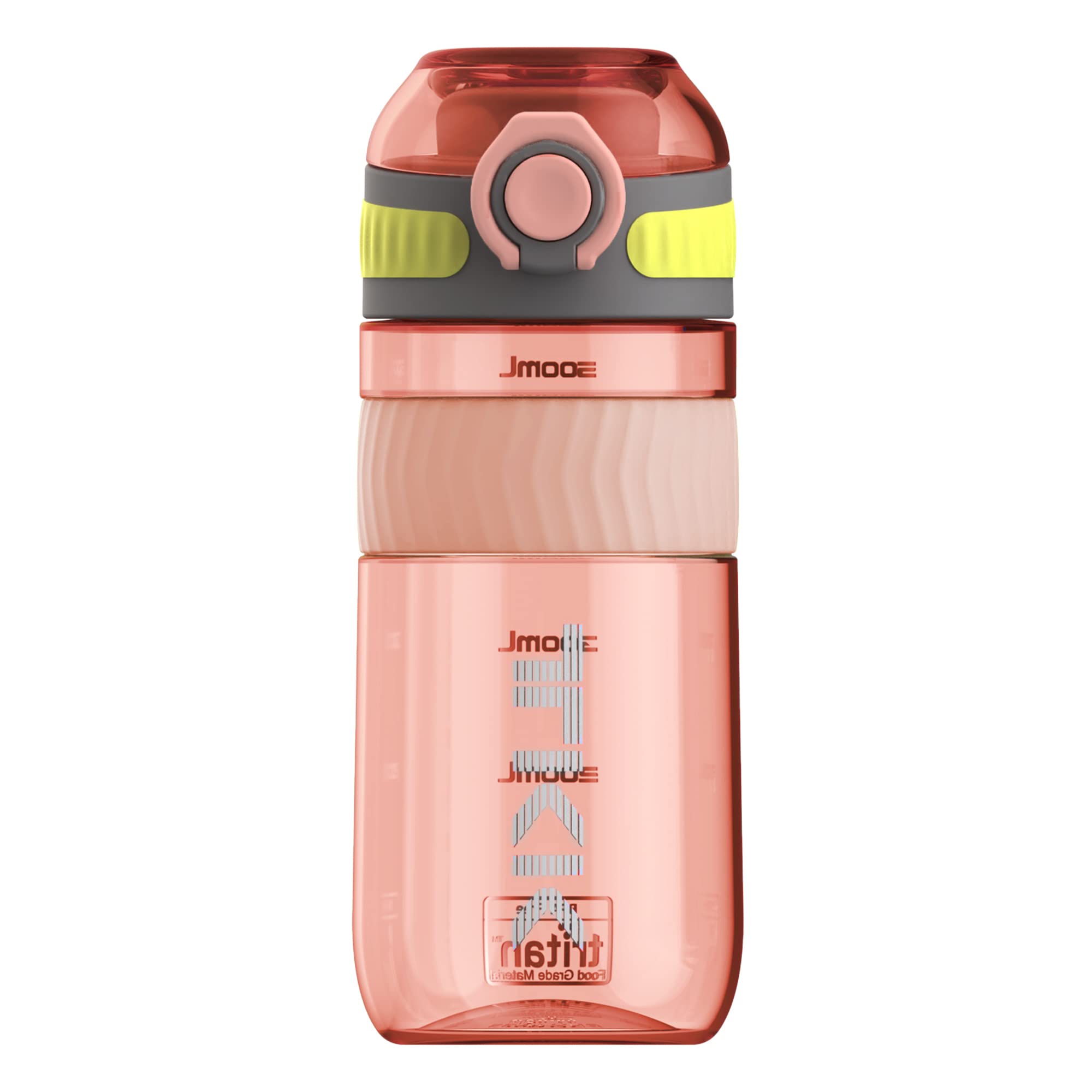 TITIROBA TKK 1016 Children's Bottle, 500 ml, Leak-Proof, Tritan, BPA-Free, One-Handed Operated with Strainer and Carry Bag, Pink