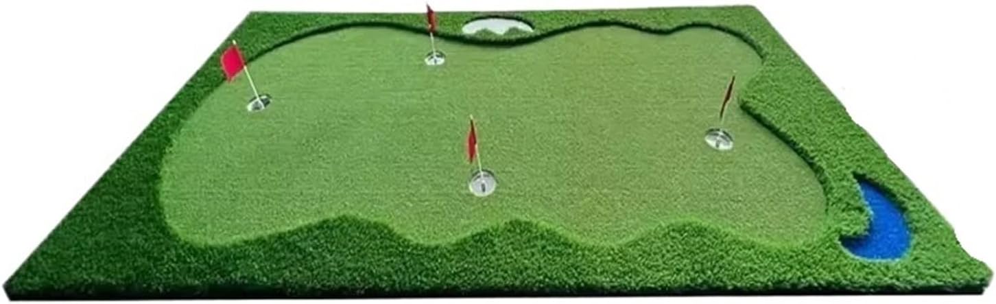 Mini Golf Putting Mat Artificial Green Grass Indoor & Backyard Putting Practice Equipment