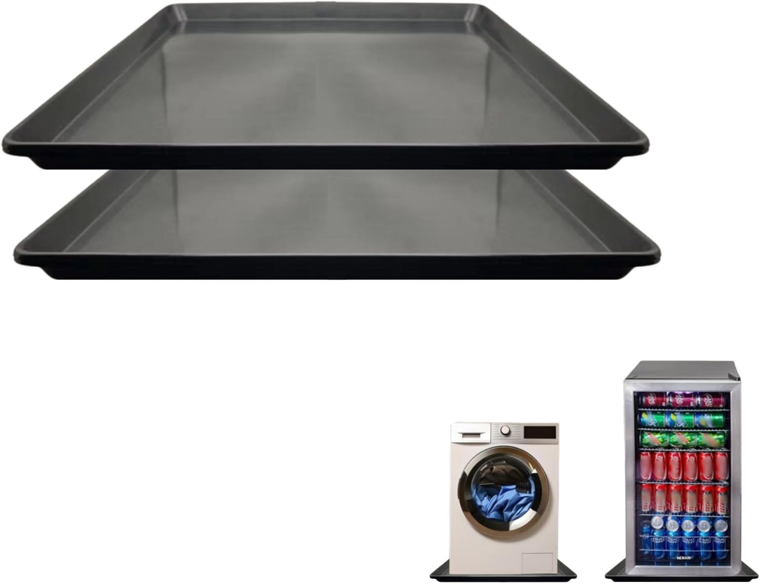 Mini Fridge Drip Pan 2Pack, 22 x 21Inch Washing Machine