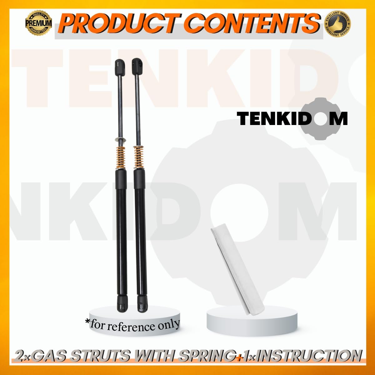 Trunk Lift Supports Compatible with Seat Leon Mk3 5F Hatchback 2012-2020 Tailgate Shock absorbers for Automobiles with Springs Liftgate