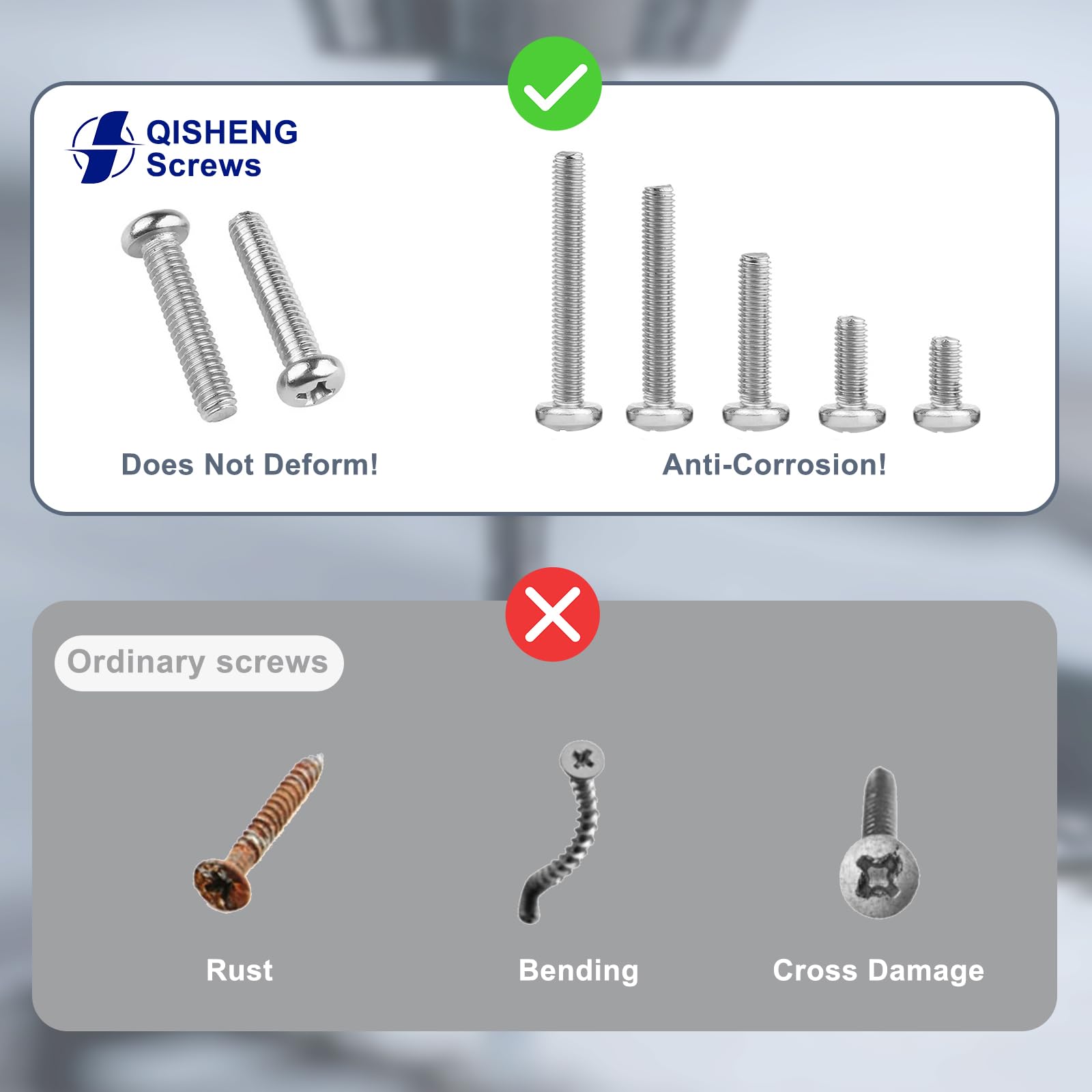 Stainless Steel Machine Screws - 100 Pack #6-32 -4 Stainless Steel Machine Screws - 100 Pack #6-32 -4