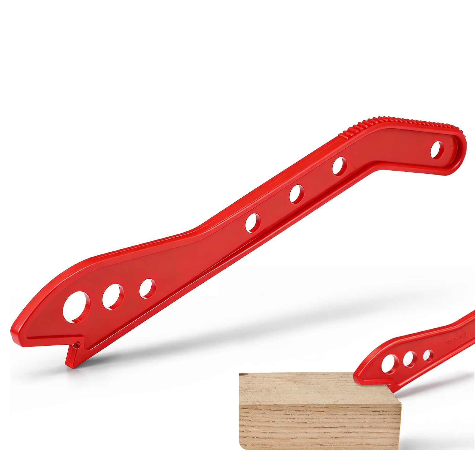 Lothee Table Saw Push Stick Table Saw Push Block for Wooding Ergonomic Design Handle Grip Woodworking Tools and Safety Accessories(Red)