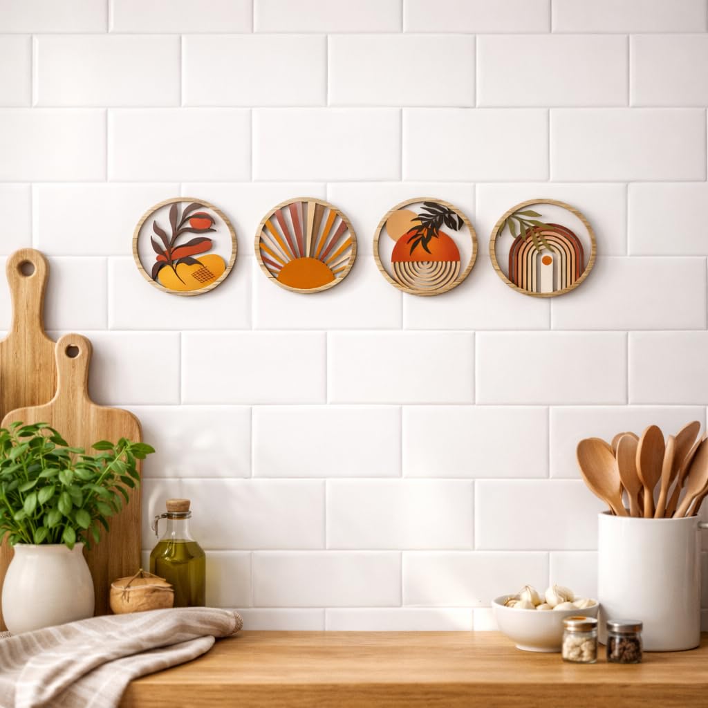 Wall Sticker | Boho Pattern Self Adhesive Wall Sticker | Home Decor Items for Living Room | Room Decor | Wall Decor Items for Bedroom | Kitchen Decoration Items (WMH-02)-image-22