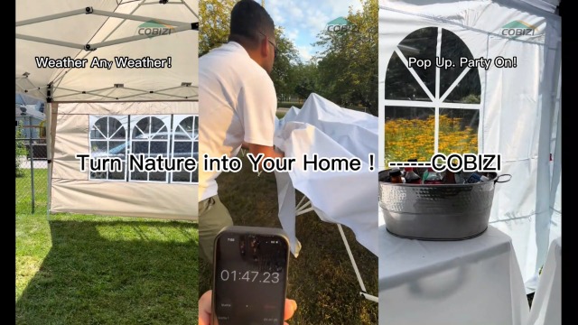 Amazon.com : COBIZI Canopy 10x20 Pop Up Canopy Tent with 6