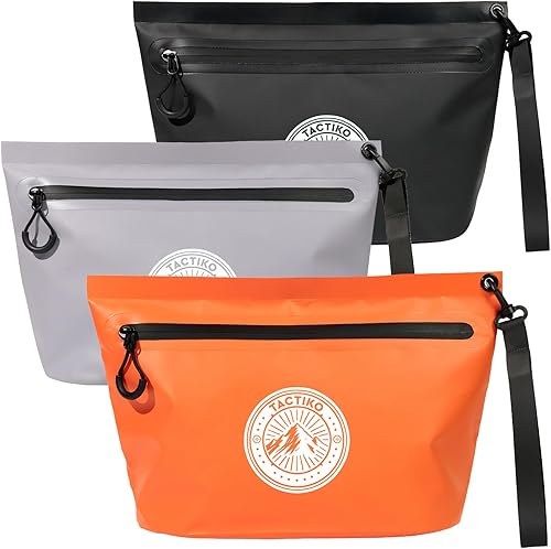Miniatura 20 de Tactiko - Bolsa resistente al agua de 3 litros, material impermeable con cremallera a prueba de salpicaduras, para almacenamiento, artículos