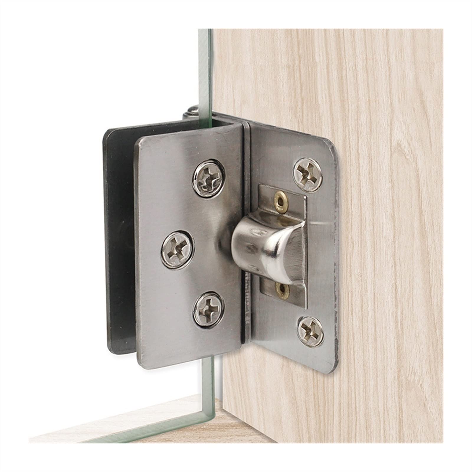 Pince de serrage de porte en verre pour rénover une salle de bain moderne de 8-10mm