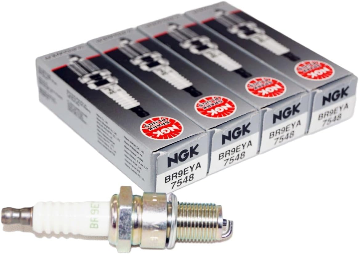 NGK 7548 BR9EYA V-Power Plug - 4-Pack
