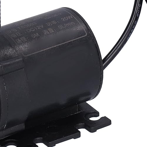 Miniatura 7 de DC 12V Booster Bomba de agua, bomba de agua eléctrica de bajo ruido con tornillo G12, bomba sumergible de circulación en miniatura para fuente