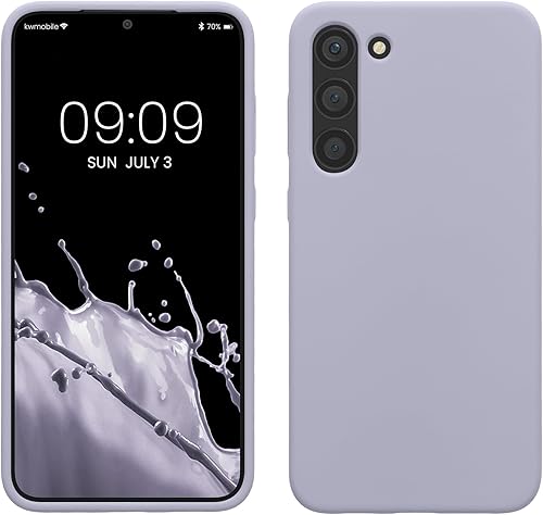 Miniatura 282 de kwmobile Funda Compatible con Samsung Galaxy S22 - Funda de teléfono de silicona TPU con acabado suave - Rojo Ruibarbo Piedra antigua,Azul