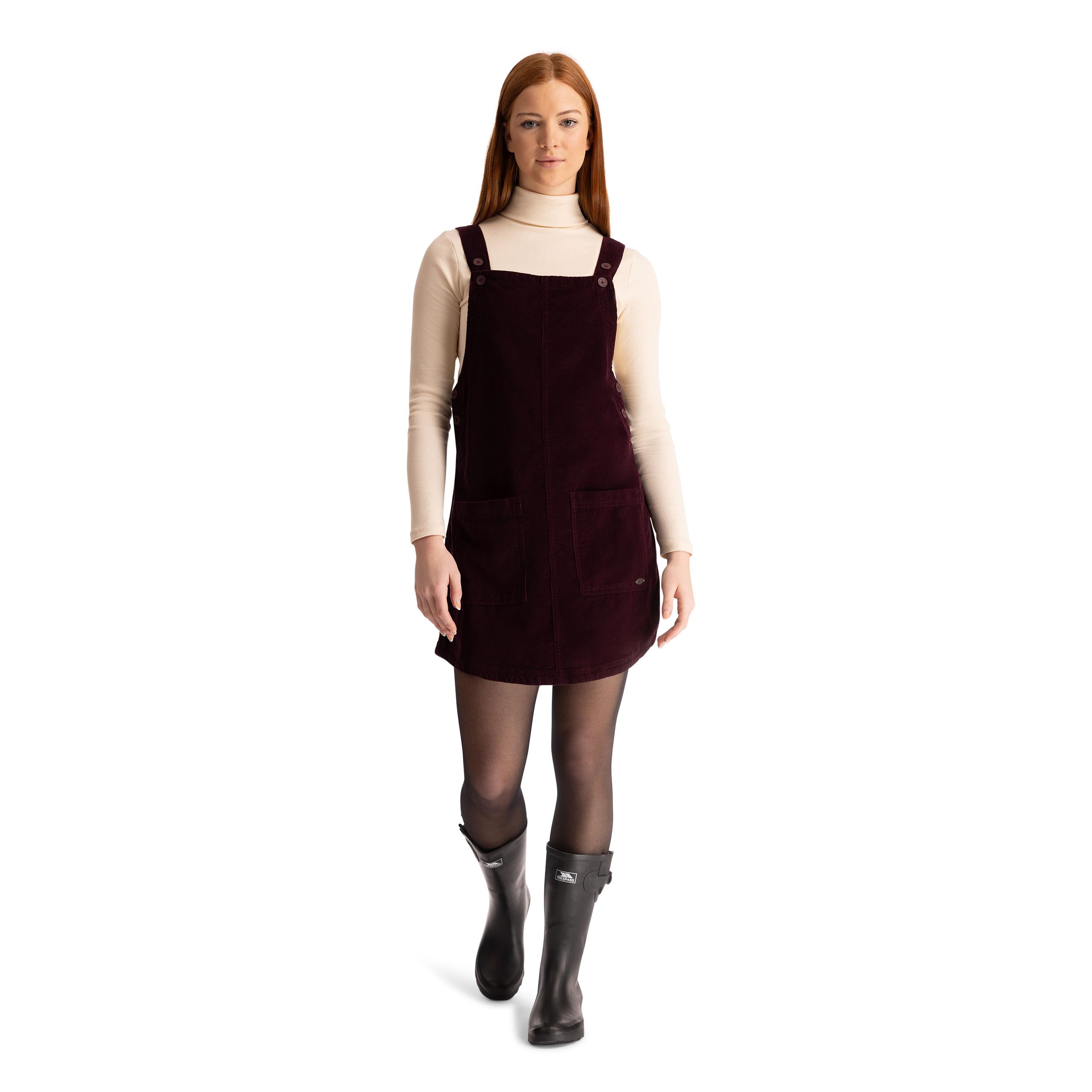 Trespass Women's Purple Pinafore Dress Twirl