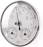 Barometer, Zifferblatt-Barometer-Thermometer-Hygrometer