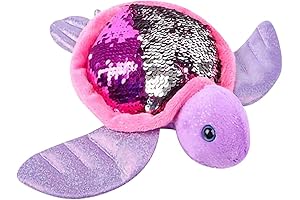 ArtCreativity Flip Sequin Sea Turtle Plush Toy