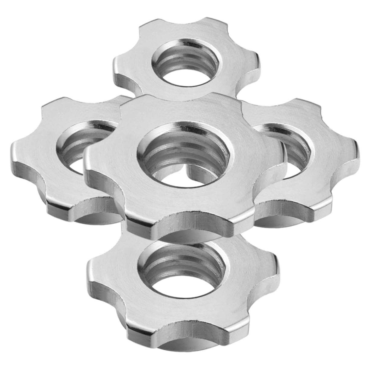 PRETYZOOM 5pcs Slip Dumbbell Barbell Collars Hexagonal Nut Buckles for Secure Cast Construction Easy Installation and Removal Stability During Use