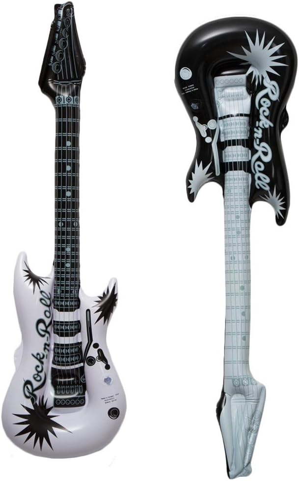 Assorted Black & White Guitar Inflate