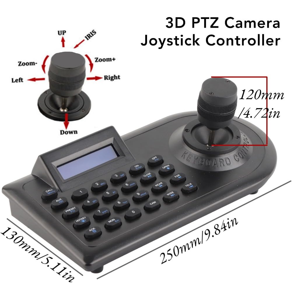 Snapklik.com : Hilitand LCD PTZ Camera Keyboard 3D PTZ Controller PTZ ...