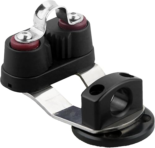 BLUESHARK 305 Bullseye - Base de tacos de leva giratoria con 130 rodamientos de bolas Delrin de nailon, yate, velero para bloques de trinquete de