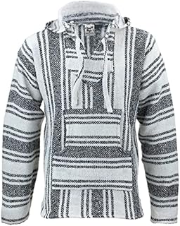 OUTDOOR WORLD BE ACTIVE Chido Baja Mexican Hoodie (Natural, 2X-Large)