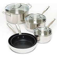 Smart Living Company 8 Pc. Stainless Steel Cookware Set