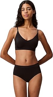 Calvin Klein Women's Invisibles Comfort Lightly Lined Seamless Wireless Triangle Bralette Bra