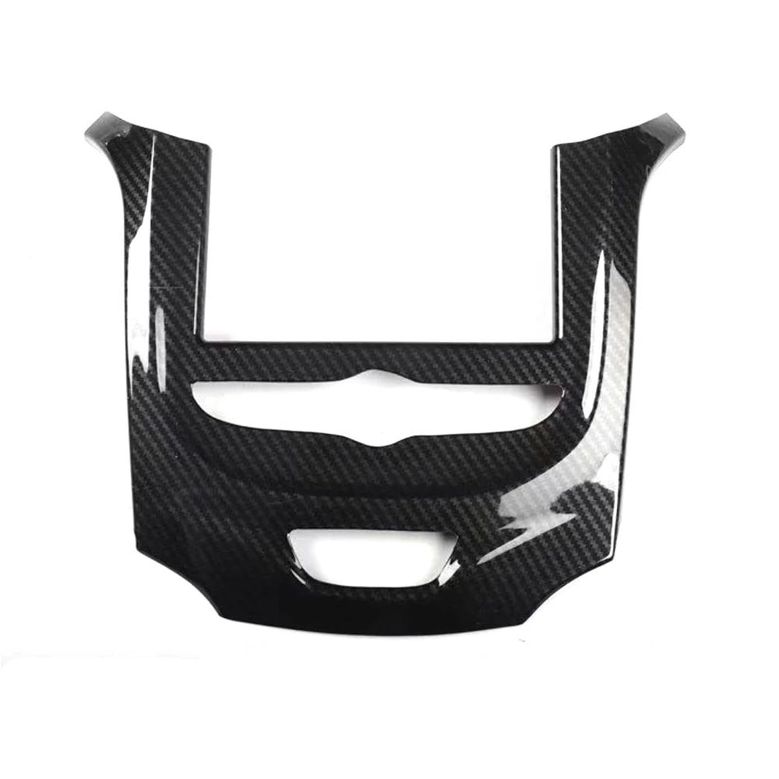 Car Decoration Cover Car Dashboard Central Console Cover Frame Sticker For Chevy For Cruze 2017-2019 Interior Accessory Cover Trim(Carbon Pattern)