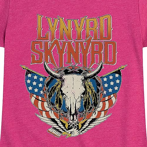 HYBRID APPAREL - Lynyrd Skynyrd - Americana Steer Skull - Toddler & Youth Girls Short Sleeve Graphic T-Shirt3