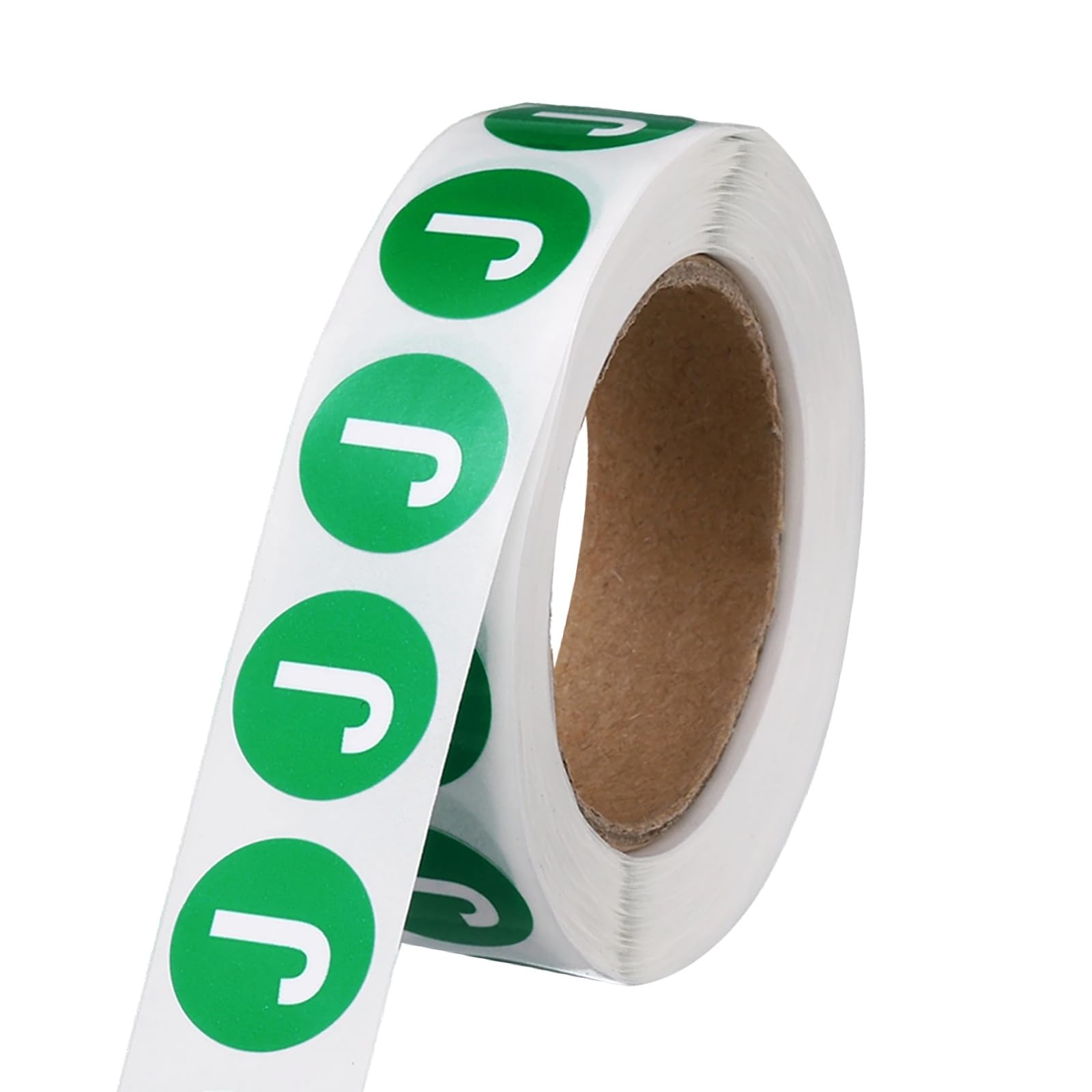 PATIKIL 0.6" Letter Stickers, 600Pcs Alphabet Stickers Letter J Round Labels Small Vinyl Self Adhesive Label Circle Decals 1 Roll Capital Initial for Office Home Organize Inventory, Green