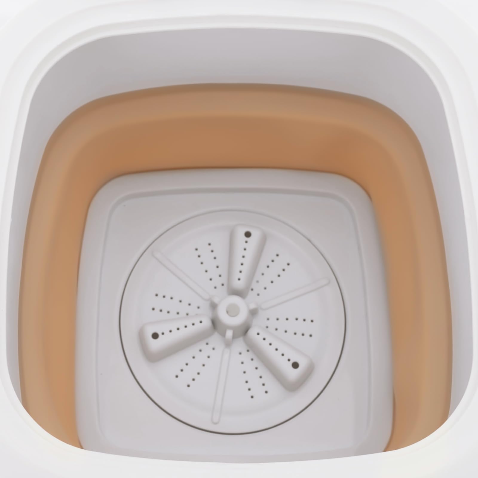 Mini lavatrice portatile 40 W, autoportante, mini lavatrice da campeggio, 10 l, moderna e pieghevole, 320 rpm, per magliette, biancheria intima, calze 30 x 30 x 28 cm (cachi)