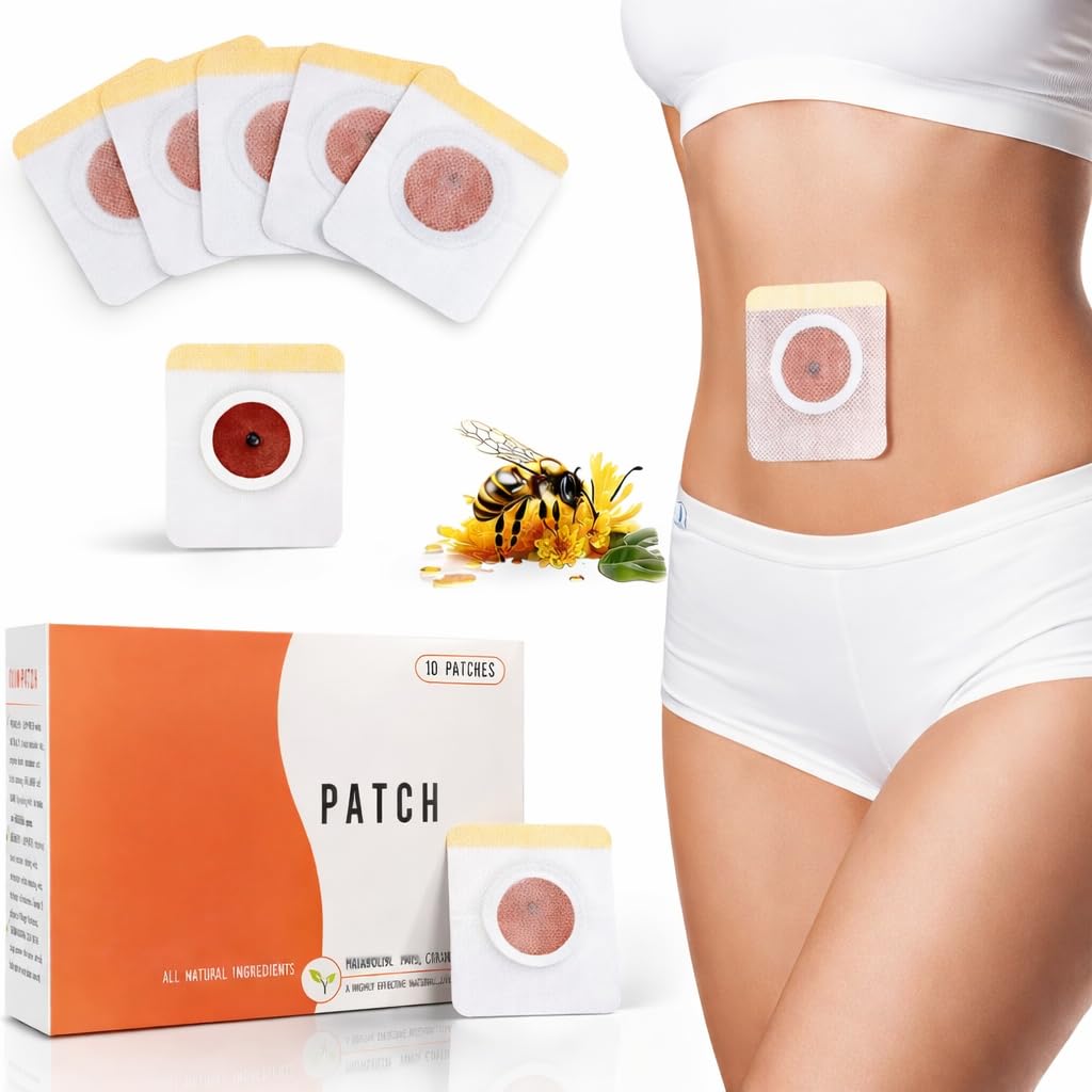 Herbal Navel Slimming Patch 10 Pcs – Belly Body Care Sticker for Women & Men | Natural Adhesive Weight Management Support Patch for Daily Wellness Routine-image-9
