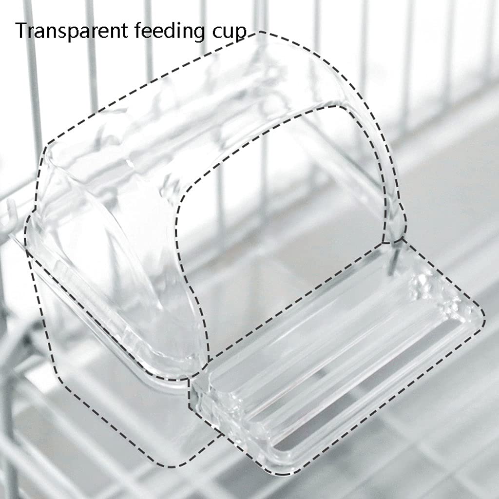 Gabbia Voliera Gabbia di medie dimensioni Cage Cage Cage Cage Home Metal Peony Tiger Skin Pearl Uccello con manico e scatola di alimentazione, adatto per parrocchetti, canarini, uccelli d'amore Bird C