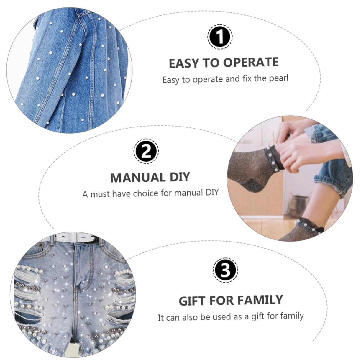 jojofuny Easy to Use Beading Machine Fixing Kit for Hats Shoes Jewelry Making 4mm-12mm Bead Molds Random