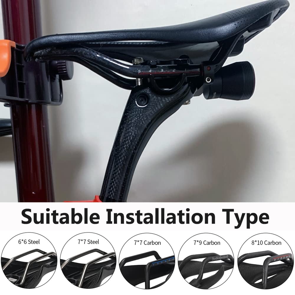 Tija de sillín para Bicicleta, 1 Unidad, Carbono, MTB, Desplazamiento de 25 mm, Tubo de sillín para Bicicleta de montaña 25.4/27.2/31.6, Ultraligera, Brillante/Mate, para Bicicleta